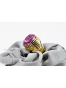 Ring Amethyst 14K Yellow gold Vintage vrc048y